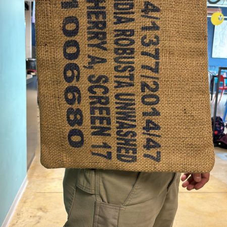Hessian handbag