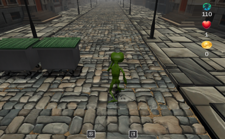 Gameplay du jeu Crazy Green Frog, Interactive eco games for schools and families