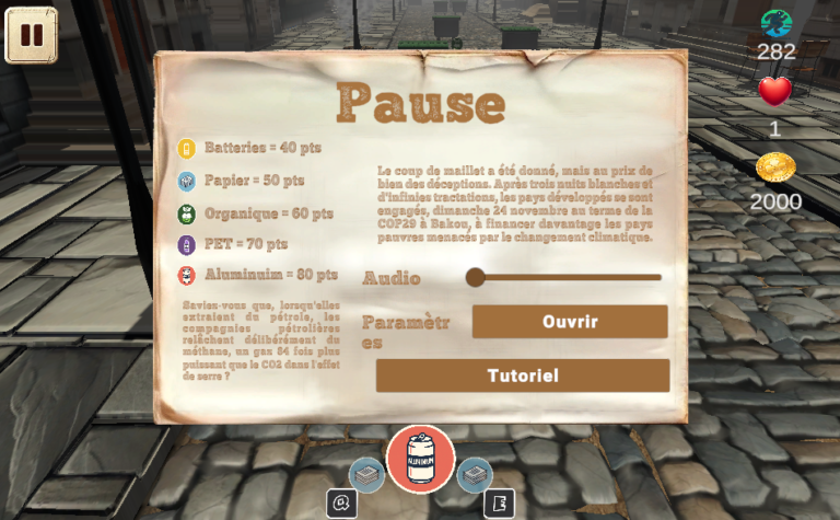 crazy green frog pause menu, Jeux écologiques interactifs pour les écoles et les familles